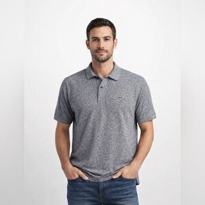 Lacoste Classic Fit Gray Polo Shirt Mens XL FR 6 Croc Logo